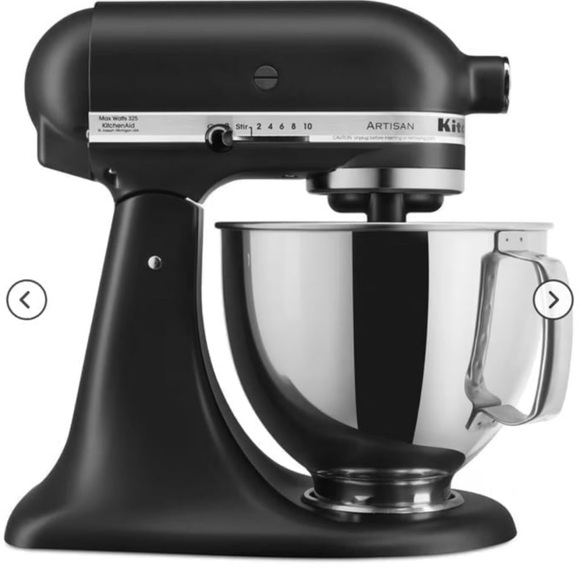 KitchenAid Artisan Series 5 Quart Stand Mixer in Black Matte - Picture 3 of 4